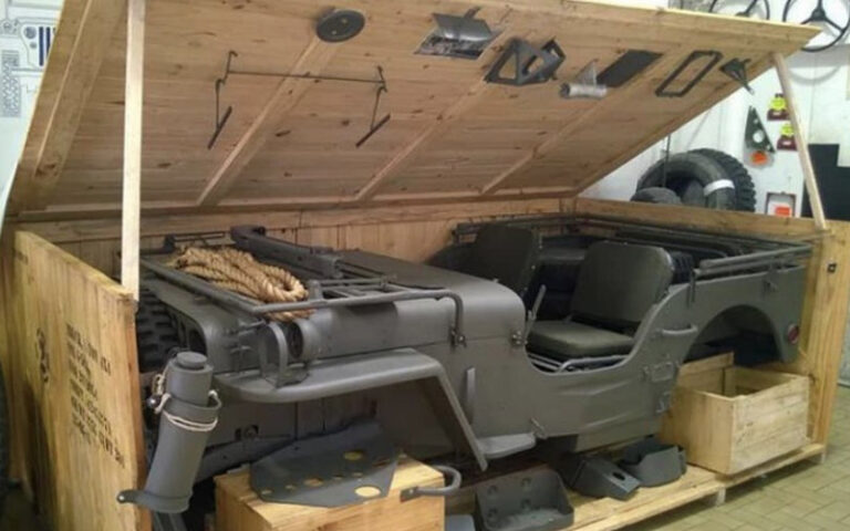 During WWII The Army Shipped Jeeps In A Crate That Could be Instantly Built